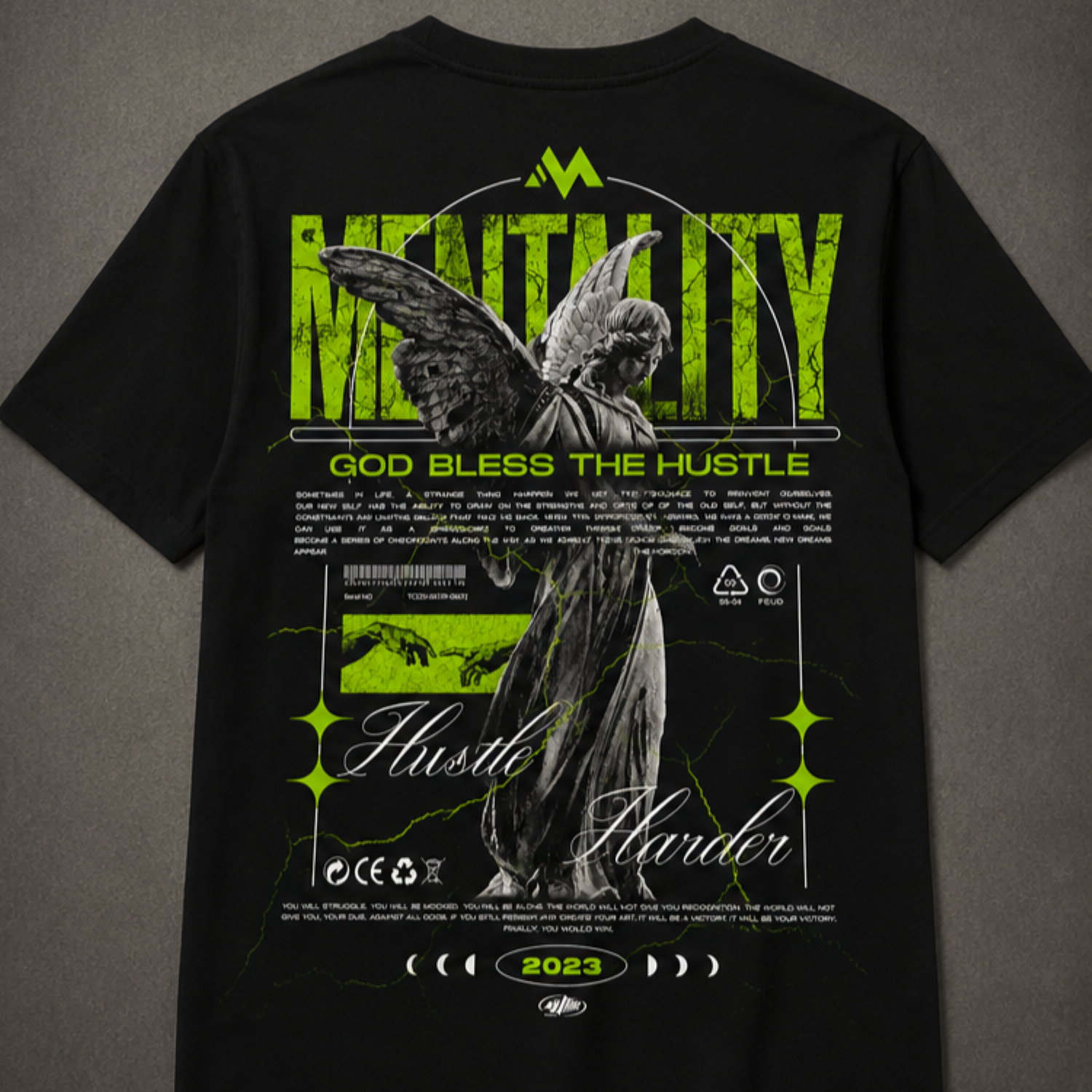 Playera Negra "Mentality" | Keyzam