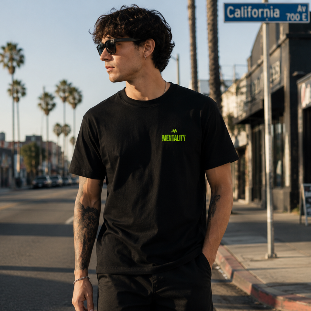 Playera Negra "Mentality" | Keyzam
