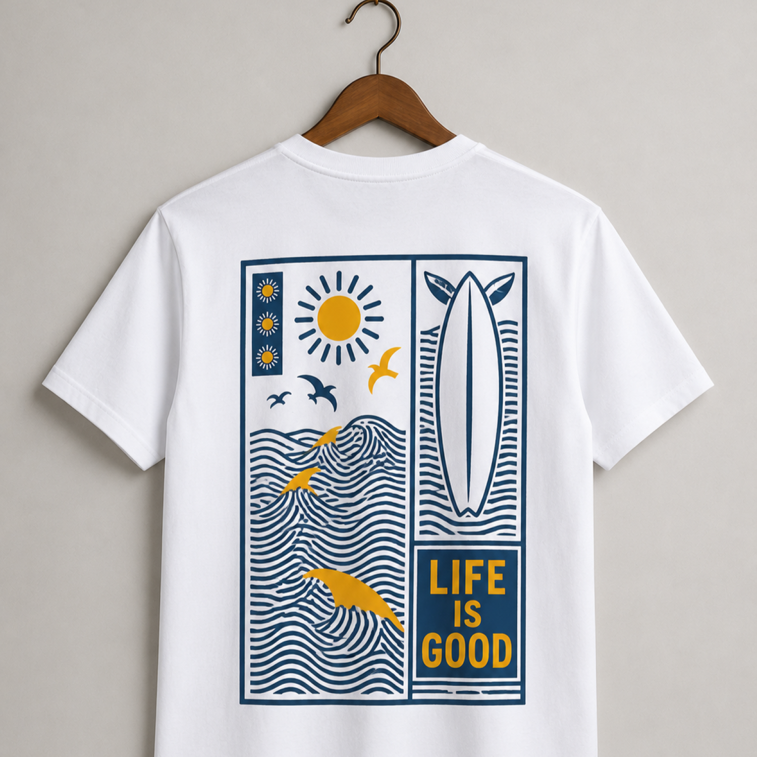 Playera Blanca "Life Is Good" | Keyzam
