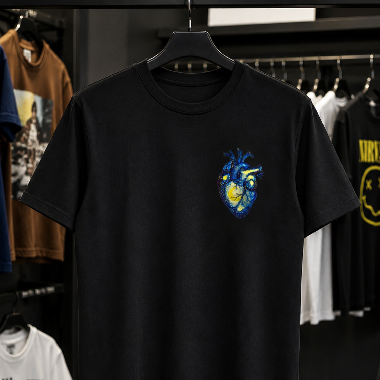 Playera Negra Van Gogh | Keyzam