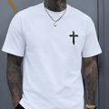 Playera Blanca Cruz Minimalista | Keyzam