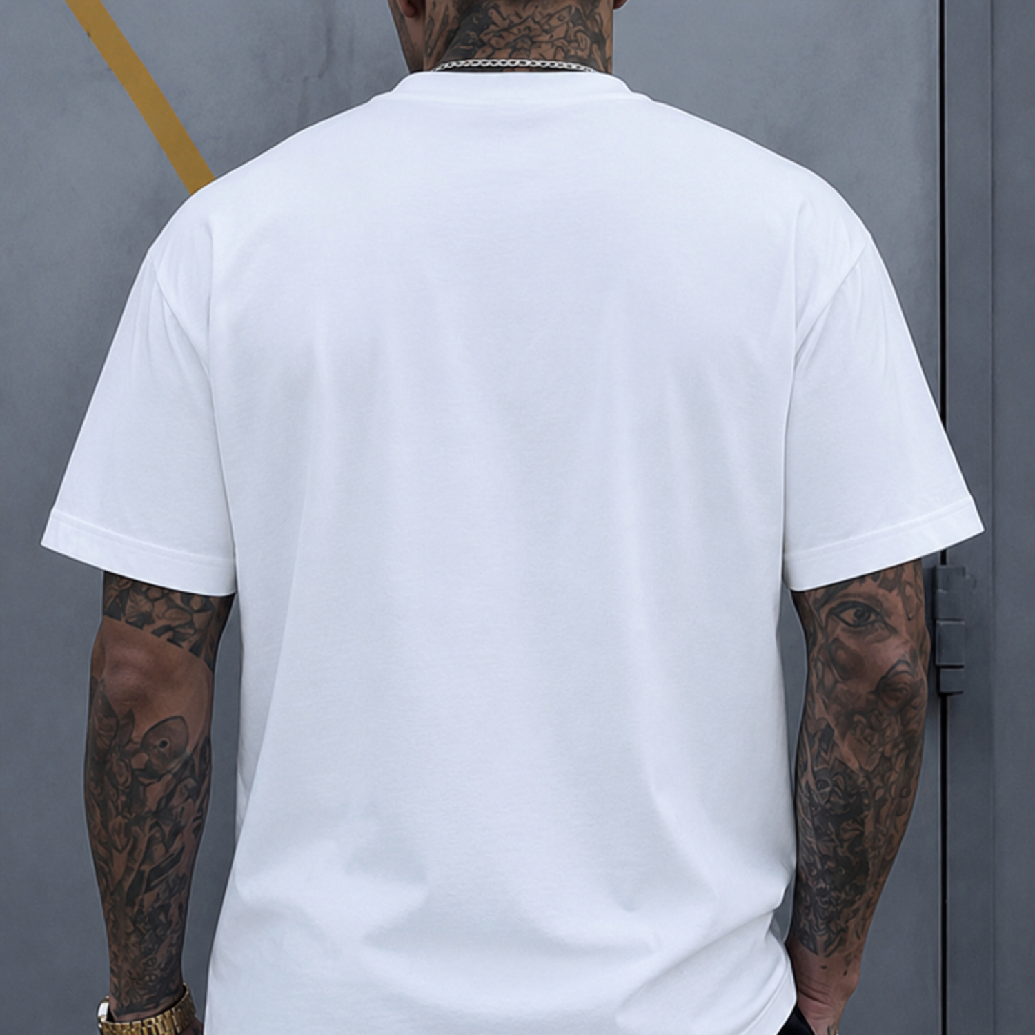 Playera Blanca Cruz Minimalista | Keyzam