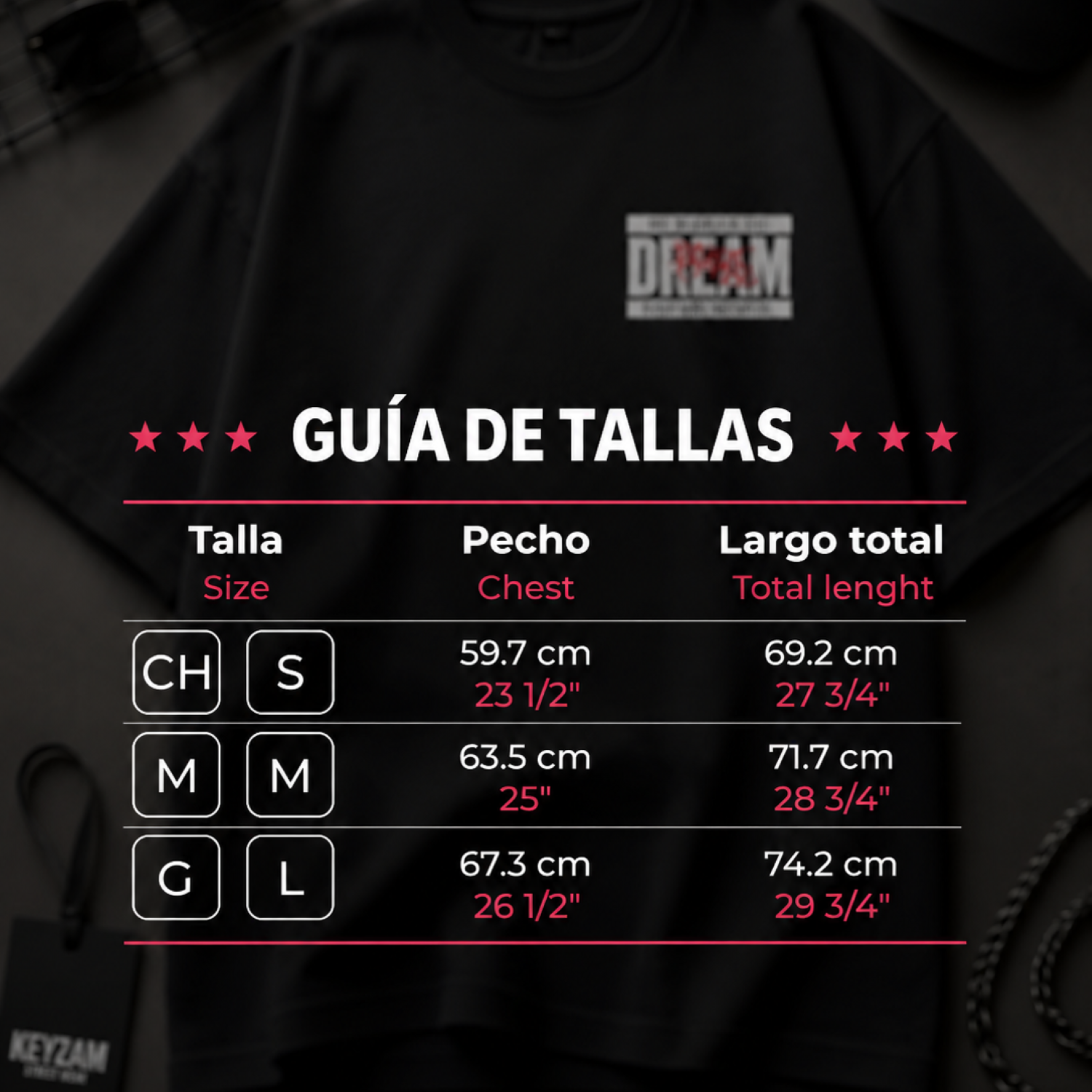 Playera Oversize Dream City Negra – KEYZAM