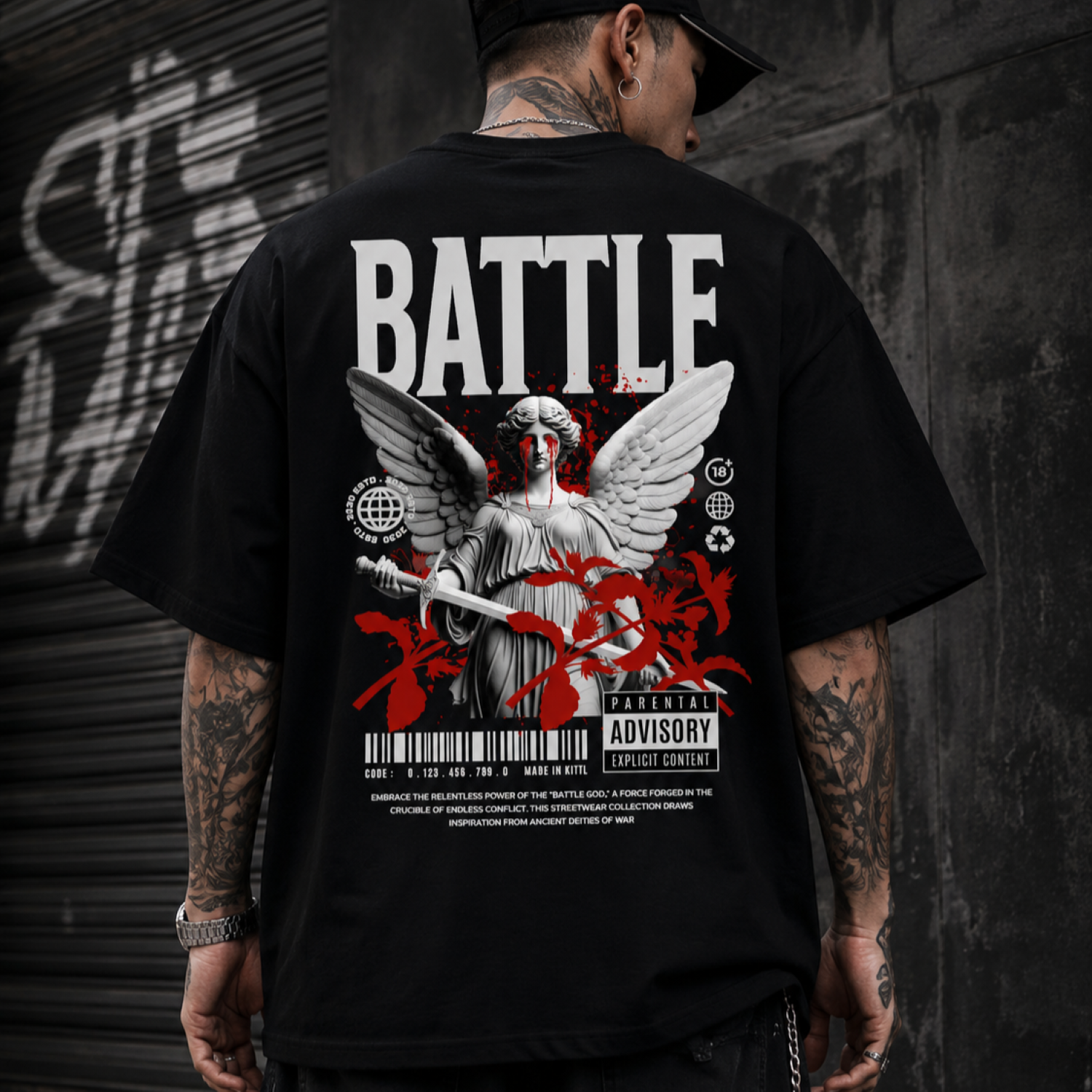 Playera Oversize Premium BATTLE – KEYZAM