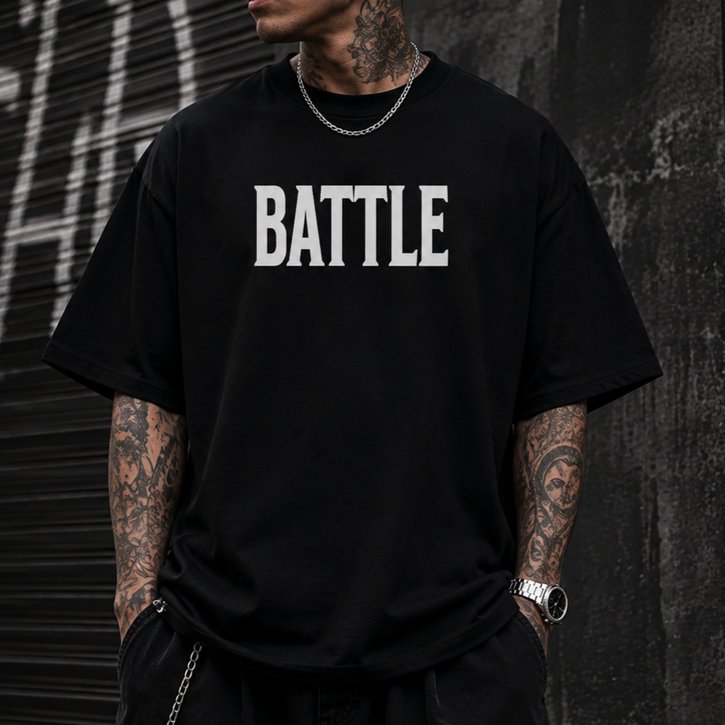 Playera Oversize Premium BATTLE – KEYZAM