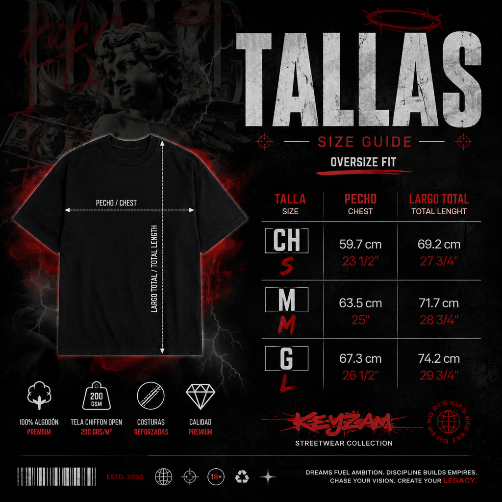 Playera Oversize DOLLAR DREAMS – KEYZAM