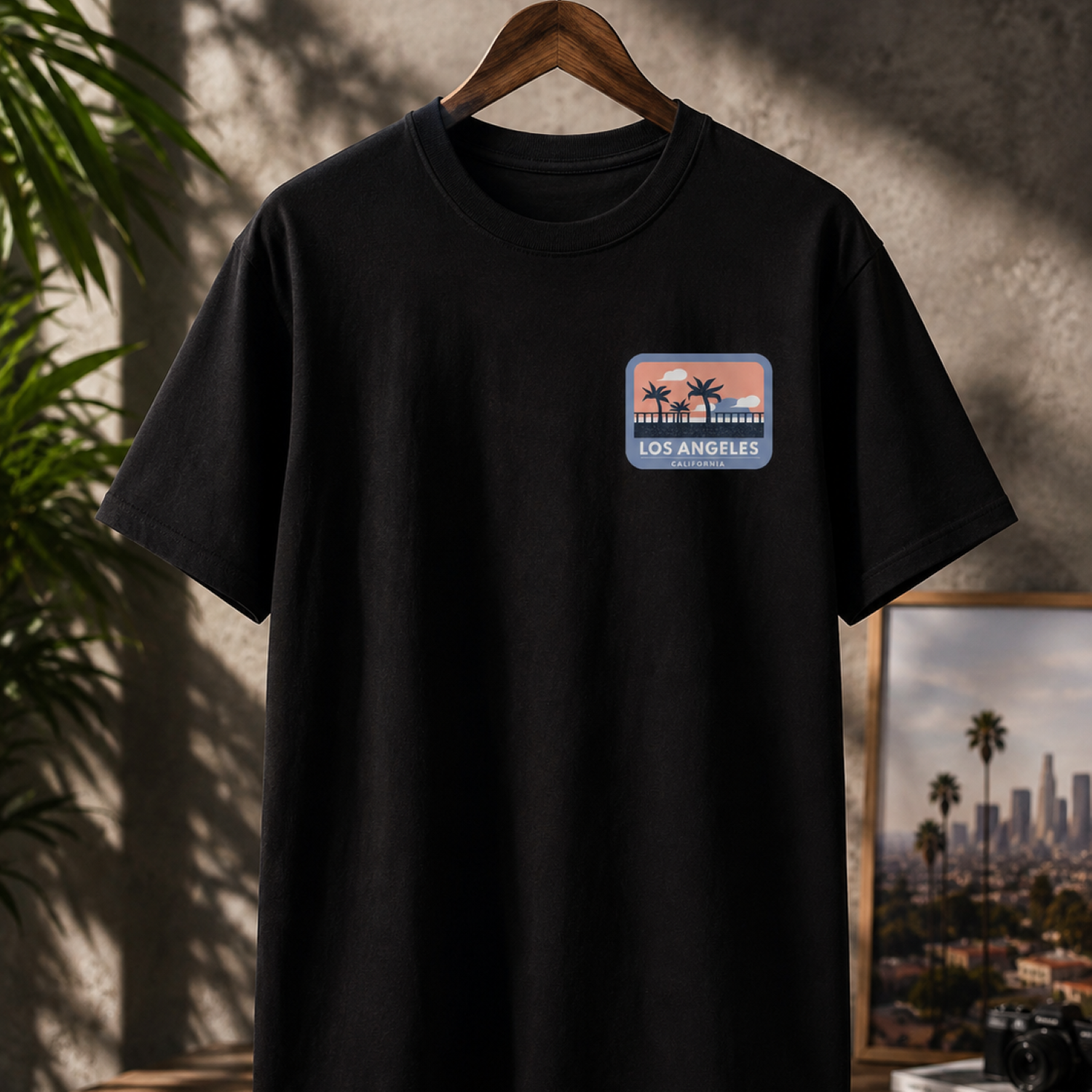 Playera Negra "Los Angeles" – KEYZAM