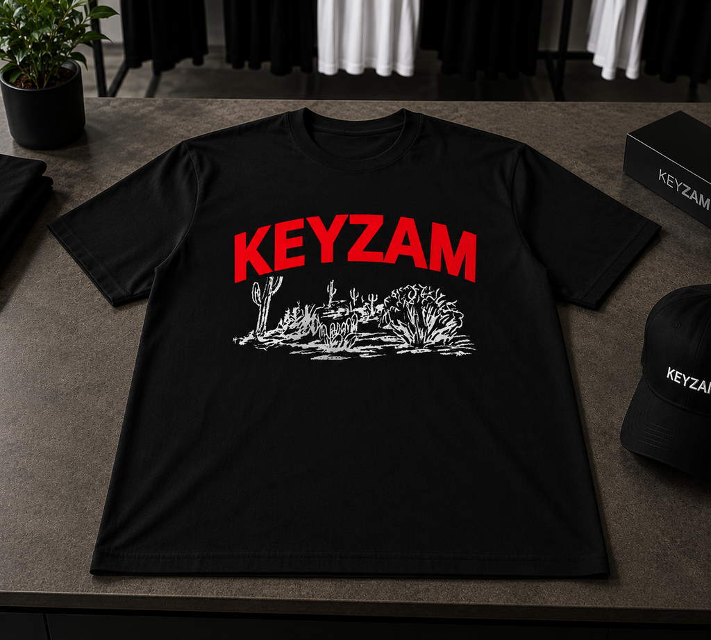 Playera Negra "KEYZAM Desert"