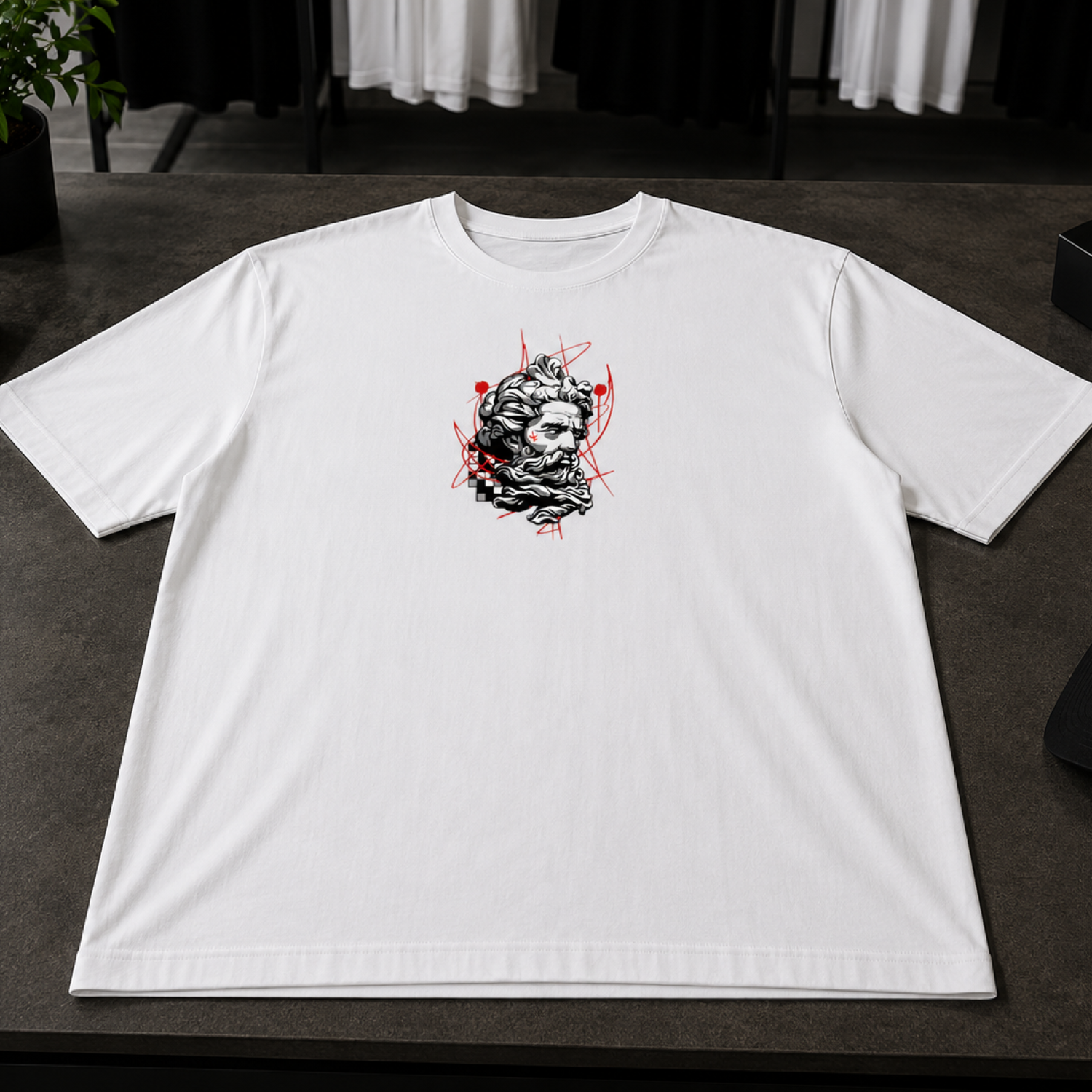 Playera Blanca "Dios Abstracto" – KEYZAM