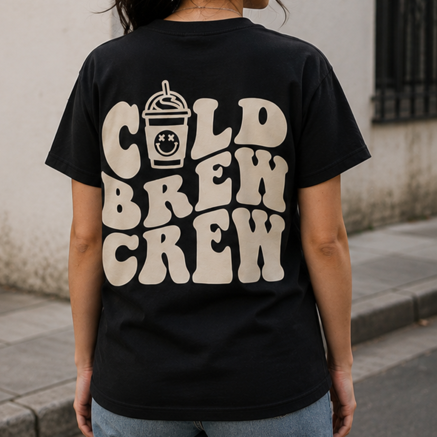 Playera Negra "Cold Brew Crew" – KEYZAM