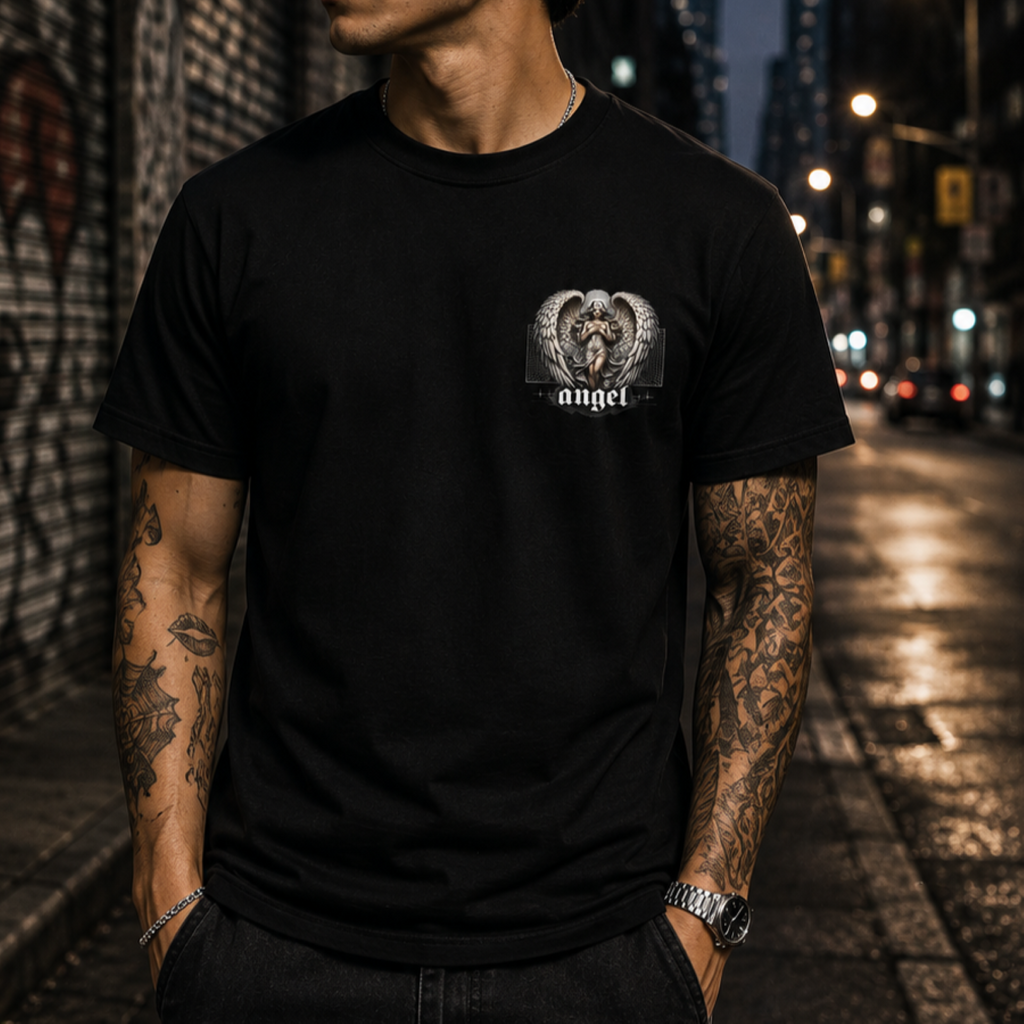 Playera Angel Complete Serenity – Negra | KEYZAM